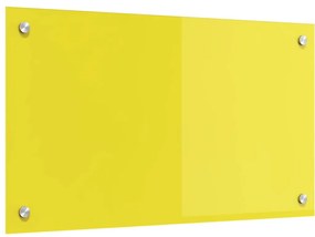 vidaXL Κίτρινο Πλακάκι Κουζίνας 70x40x0,6 cm από Σκληρυμένο Γυαλί