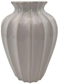 Βάζο Ανάγλυφο 24-15-50045 24x35,5cm Ecru Marhome Ceramic