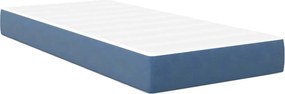vidaXL Στρώμα Κρεβατιού με στρώμα Μπλε 80 x 200 cm ύφασμα