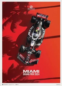 Εκτύπωση τέχνης MoneyGram Haas F1 Team - Miami Grand Prix - 2024, Automobilist