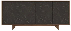 Ερμάριο Tender 200, 200x42x87, Χρώμα Kahlua με Λάβα, Μελαμίνη