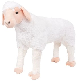 Παιχνίδι Πρόβατο σε Όρθια Στάση Λευκό XXL Λούτρινο
