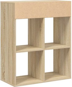 vidaXL Βιβλιοθήκη Χρώμα Sonoma Δρυς 66x31x80 εκ. Επεξεργασμένο Ξύλο