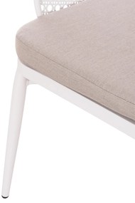 Σετ Κήπου Σαλόνι OREGO 3 τεμ. C21106.02 Αλουμίνιο σε Λευκό 58x55x83 εκ.