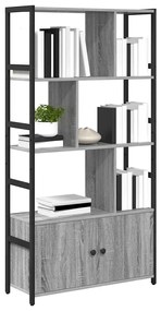 vidaXL Ράφι Βιβλίων Γκρι sonoma 80 x 30 x 155.5 εκ Επεξεργασμένο ξύλο