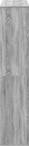 vidaXL Βιβλιοθήκη Γκρι Sonoma 100x33x156,5εκ. από Επεξεργ. Ξύλο