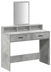 vidaXL Τουαλέτα με Συρτάρια Γκρι Σκυρόδεμα 100x41x140 εκ.