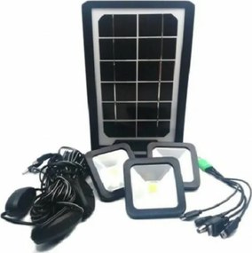 Ηλιακό Σύστημα Φωτισμού με 3 Λάμπες Led και Φακό CL-06A