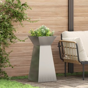vidaXL Στήλη Γλάστρας Γαλβανισμένο ατσάλι 35 x 35 x 73 εκ.