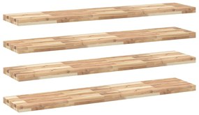 vidaXL Ράφια Κρεμαστά 4 Τεμ. 160x30x4εκ Ακατέργαστο Μασίφ Ξύλο Ακακίας
