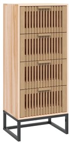 vidaXL Συρταριέρα 40 x 30 x 95 εκ. από Επεξεργασμένο Ξύλο