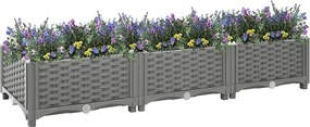 vidaXL Ζαρντινιέρα 120 x 40 x 23 εκ. από Πολυπροπυλένιο