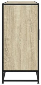 vidaXL Sideboard Sonoma Oak 134x35x76 cm Κατασκευασμένο ξύλο