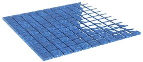 vidaXL Μωσαϊκά Πλακάκια 11 τεμ. Μπλε 30 x 30 εκ. Γυάλινα