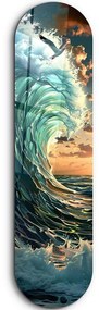 Πίνακας Γυάλινος Sea Gull And Ocean 226SNG1143 20x80cm Multi Wallity Vertical Glass