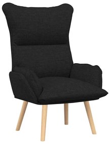 vidaXL Χαλαρωτική Πολυθρόνα Μαύρο 69 x 74 x 93 εκ. ύφασμα