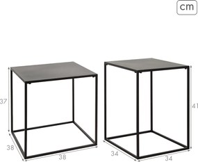Σετ με 2 τραπέζια Max Home 38 x 37 x 38 cm (x2)