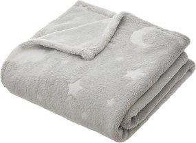 Φωσφοριζέ Κουβέρτα Fleece Κούνιας (125x150) A-S Glow Grey 158771B