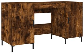 vidaXL Γραφείο Καπνιστή Δρυς 140 x 50 x 75 εκ. από Επεξεργασμένο Ξύλο