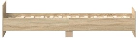 vidaXL Πλαίσιο Κρεβατιού Χωρ. Στρώμα Sonoma Δρυς 75x190εκ Επεξ. Ξύλο