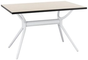 Τραπέζι HM11453 120x80x76cm White-Sonoma Πολυπροπυλένιο,Mdf