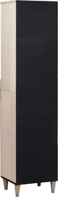 vidaXL Ντουλάπι Μπάνιου Λευκό 38 x 33 x 160 εκ. Επεξεργασμένο ξύλο