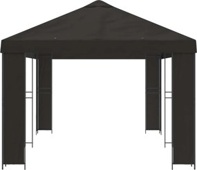 vidaXL Κήπος Γκαζebo 6 x 3 m Ανθρακί Πολυεστέρας και Χάλυβας 190 gsm