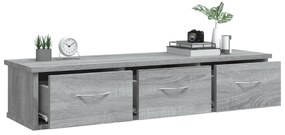vidaXL Ντουλάπι Τοίχου Γκρι Sonoma 88x26x18,5 εκ. Επεξεργασμένο Ξύλο