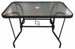 Τραπέζι Μεταλλικό Severin Μαύρο 110x60x70cm