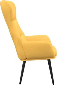vidaXL Πολυθρόνα Relax Κίτρινο Μουσταρδί Υφασμάτινη