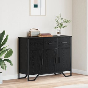 vidaXL Μπουφές Μαύρης Δρυός 97x32.5x74.5 cm Επεξεργασμένο Ξύλο