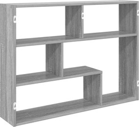 vidaXL Ράφι Τοίχου Επιτοίχιο Γκρι 95 x 20 x 69,5 εκ.