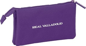 Κασετίνα Real Valladolid C.F. Λευκό Μωβ 22 x 12 x 3 cm