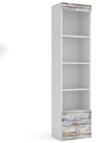 PUMP ΒΙΒΛΙΟΘΗΚΗ 50X34X198CM ΛΕΥΚΗ