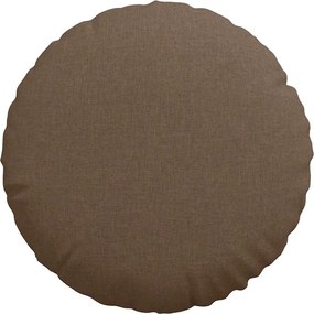 vidaXL Μαξιλάρια καθισμάτων 2 pcs Καφέ Ø50 x 19 εκ ύφασμα