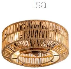 Ανεμιστήρας Πλαφονιέρα Οροφής Boho E27 Καφέ 02-00327 Lineme-02-00327-Καφέ 02-00327