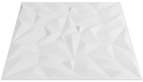 vidaXL Πάνελ Τοίχου 24 Τεμ. Λευκά Σχ. Αμέθυστου 50x50 εκ. 6 μ² από XPS
