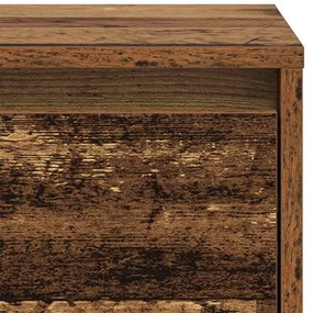 vidaXL Κομοδίνο Παλιό ξύλο 45 x 34 x 44,5 εκ Επεξεργασμένο ξύλο