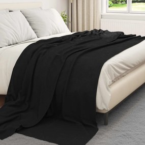 vidaXL Ριχτάρια 24 pcs Μαύρο 240 x 220 cm Μαλλί