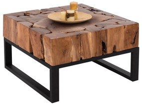 Τραπεζάκι σαλονιού PIEN C9354 απο Μασίφ Ξύλο TEAK σε Φυσικό 80x80x48Yεκ. 80x80x48 εκ.