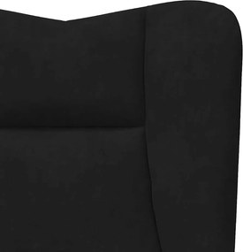 vidaXL Πολυθρόνα Μαύρο 63 x 67 x 94 εκ. Βελούδο