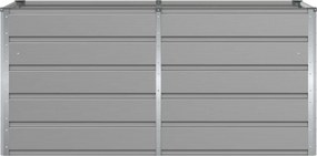 vidaXL Γλάστρα Ανοιχτό γκρι 160 x 80 x 75 cm Ατσάλι
