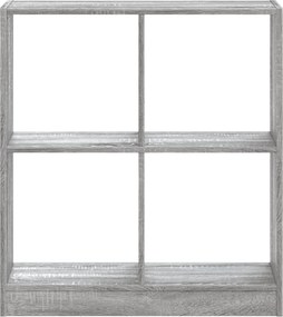 vidaXL Βιβλιοθήκη Γκρι Sonoma 68,5x32x75 κ. από Επεξεργ. Ξύλο