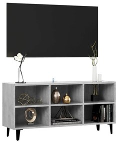 vidaXL Έπιπλο Τηλεόρασης Καπνιστή Γκρι Σκ. 103,5x30x50 εκ Μετ. Πόδια