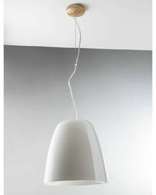 Φωτιστικό Οροφής Ares I-ARES-S35-BCO 1xE27 Φ35cm 154cm White Luce Ambiente Design Γυαλί