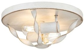 Πλαφονιέρα Φωτιστικό Οροφής 2xE27 Bradbury Elstead Lighting-QZ-BRADBURY-F-AWH-Λευκό QZ-BRADBURY-F-AWH