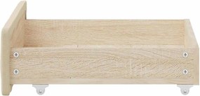 vidaXL Συρτάρια Κρεβατιού 2 τεμ. Κρεμ Επεξ. Ξύλο και Ύφασμα