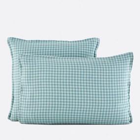 Μαξιλαροθήκη από πλυμένο λινό, Acelie Bleu