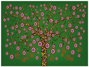 Φωτοταπετσαρία - abstract: tree (green) 250x193