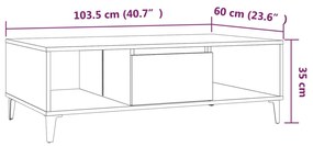 ΤΡΑΠΕΖΑΚΙ ΣΑΛΟΝΙΟΥ ΚΑΠΝΙΣΤΗ ΔΡΥΣ 103,5X60X35 ΕΚ ΑΠΟ ΜΟΡΙΟΣΑΝΙΔΑ 813179